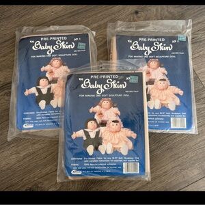 New Lot of 3 Baby Skin Pre-printed Soft Sculpture Doll Body Set 6921902 Flesh